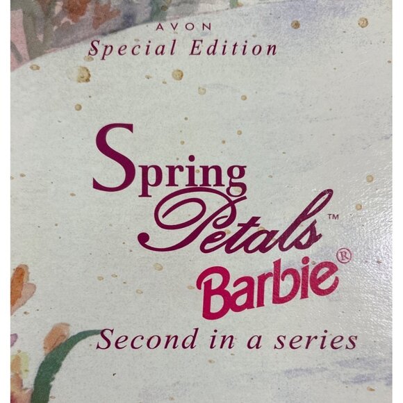 Spring Petals Barbie Doll Avon Special Edition In Box By Mattel 2nd in Series 96 - Picture 6 of 13